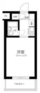 1Rの間取り画像