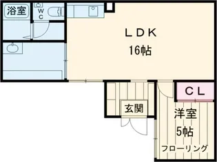 アーバンホーム泊【3階】の間取り
