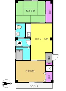 杉浦コート【2階】の間取り