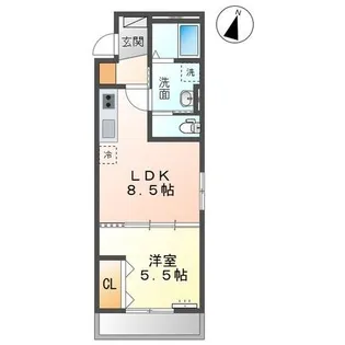 仮称 袖ケ浦市蔵波新築マンション【3階】の間取り