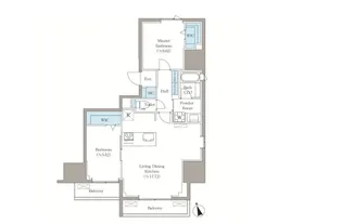 VISTA西早稲田【6階】の間取り