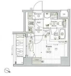リライア横濱大通り公園【8階】の間取り