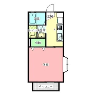 1Kの間取り画像