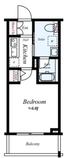 1Kの間取り画像