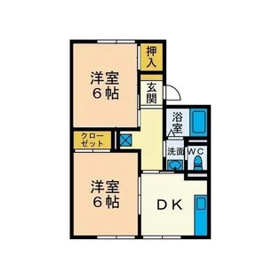 コーポ加藤【2階】の間取り