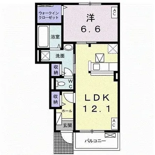 アドニスII【1階】の間取り