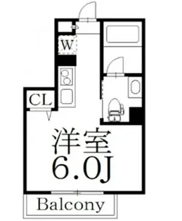 東京都中野区中野6【アパート】の間取り