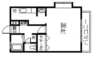 ウォーターリバー2【1階】の間取り