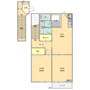 ハイツビューラ【2階】の間取り