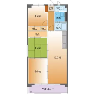 フェアリーライト II【2階】の間取り