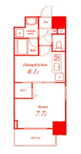 グランディール湘南【2階】の間取り