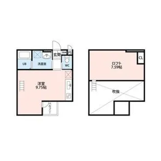 大阪府寝屋川市石津元町【アパート】の間取り