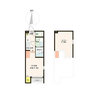 京都府京都市山科区椥辻中在家町【アパート】の間取り