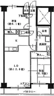 プロミネント藤岡【2階】の間取り