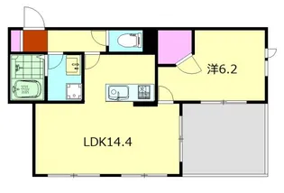 アシュリーKII【3階】の間取り