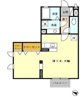 フォレステ-ジ11【1階】の間取り