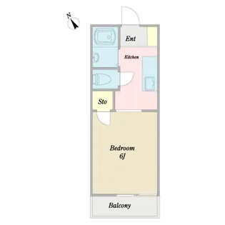 コーポウォーターフィール【2階】の間取り