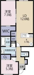 Belle Lead 東吉野 B棟【1階】の間取り