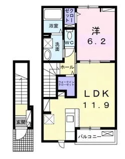 グラシアス【2階】の間取り