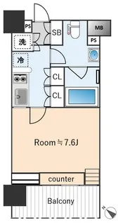 イクサージュ目黒【4階】の間取り