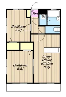 リバーサイドハタノ【3階】の間取り