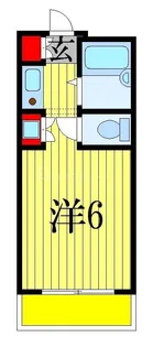 ビューパレー市川【4階】の間取り