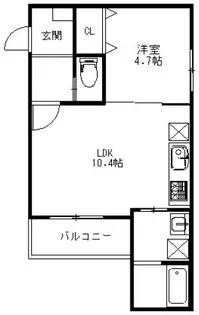 plano庚午【3階】の間取り