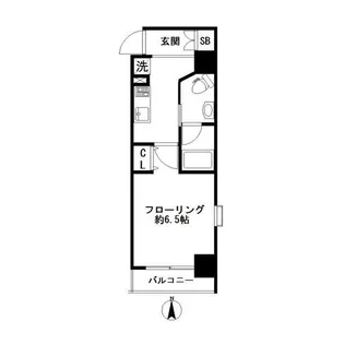 ヴェルト錦糸町【7階】の間取り