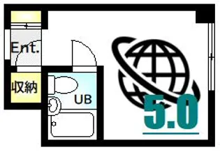 リヴァージュ広瀬北【2階】の間取り