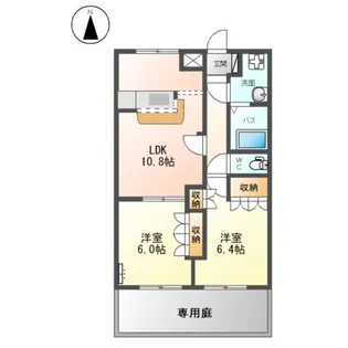 プリッツタウン【1階】の間取り