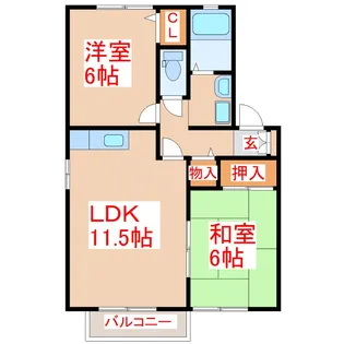 セゾンソフィア【2階】の間取り
