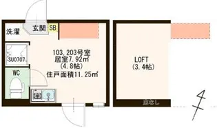 ハーモニーテラス南小岩VI【1階】の間取り