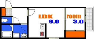 シャインライズ江波【1階】の間取り