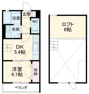 EPガーデン鬼越【2階】の間取り
