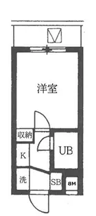 スカイコート新宿第3【4階】の間取り