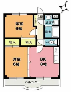 ニューサンライズ【2階】の間取り