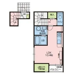 ヴェルジェHanDen【2階】の間取り
