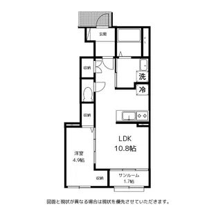 ロコモーション呉羽【1階】の間取り