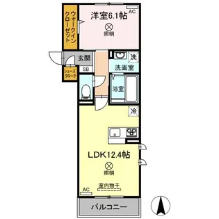 メゾン・ベル・フルール【2階】の間取り