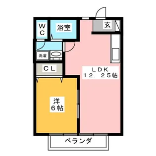 オーロラハイツ【2階】の間取り