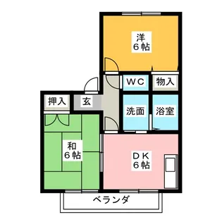 ロイヤルガーデン C棟【2階】の間取り