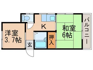 アールハイツ【2階】の間取り