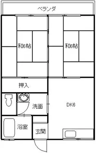 ハイツ三恵【2階】の間取り