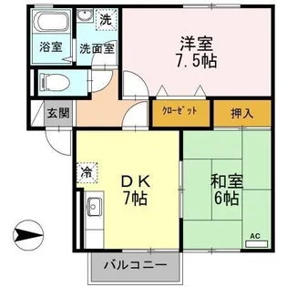 グリーンシャテロ B棟【2階】の間取り