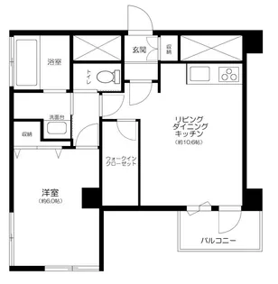 トーア高輪ガーデン【2階】の間取り