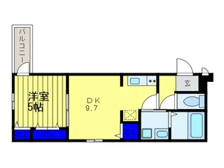 ドミール玉江【3階】の間取り