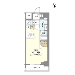 リビオレゾン新虎通り【13階】の間取り