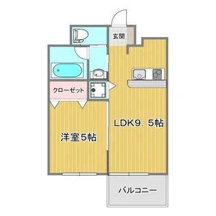 VINCENTE船場【7階】の間取り