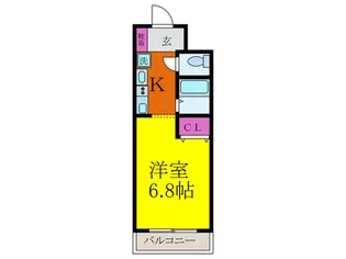 ビバリ-千里丘【1階】の間取り
