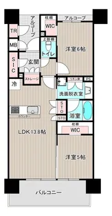 レ・ジェイド熊本日赤通り202号【2階】の間取り